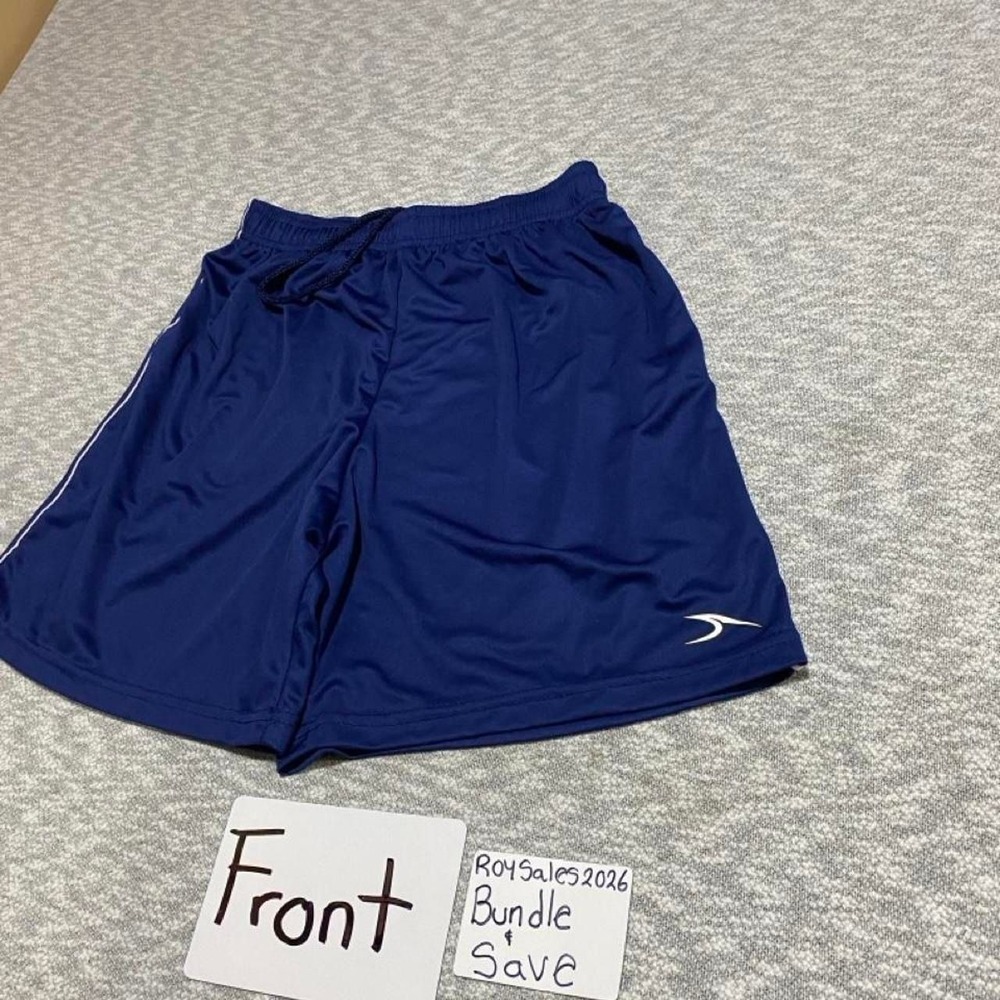 Score Blue active shorts tag size is AM( adult M). SKU-C117